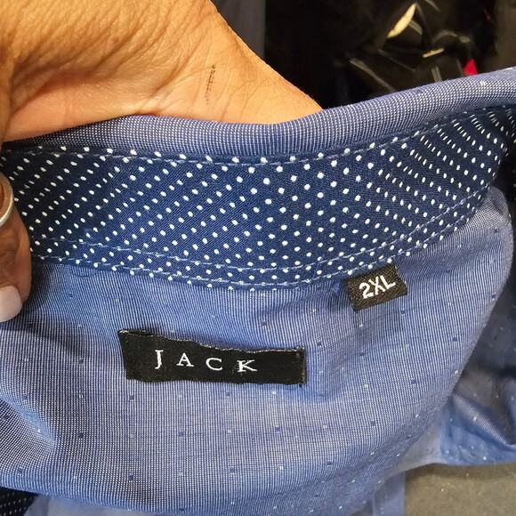 NWOT JACK Men's Long Sleeve Utility Button Down Shirt Size 2X - Picture 5 of 6